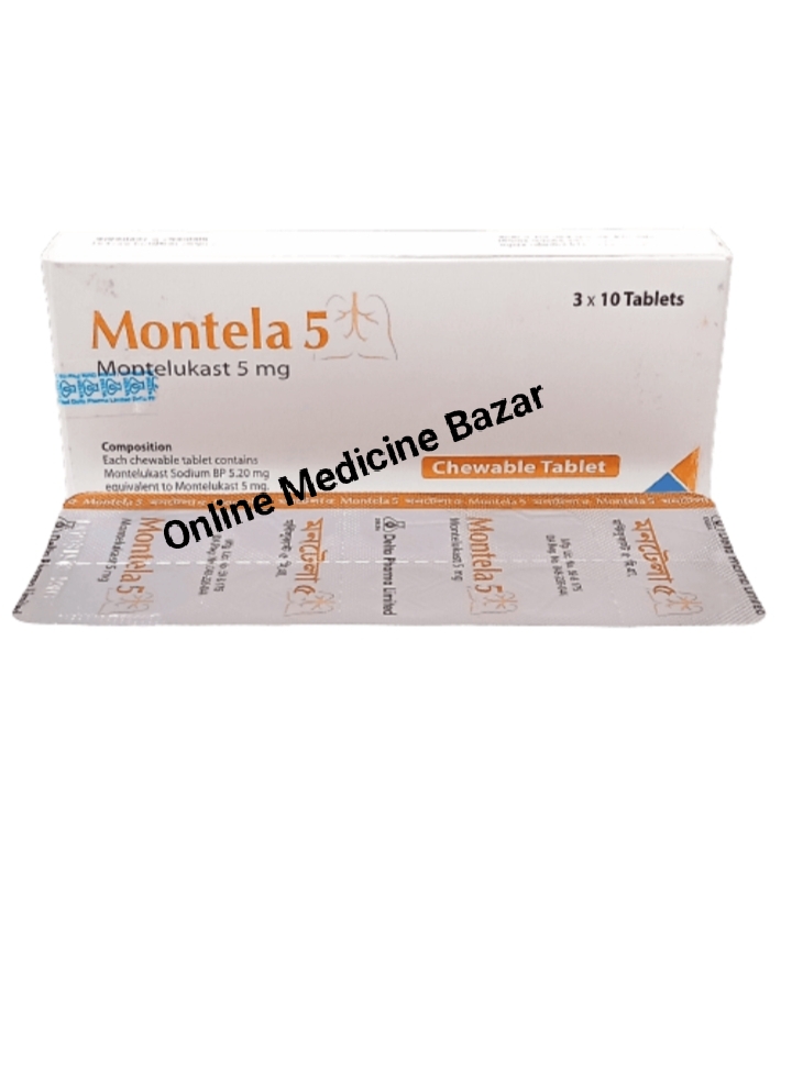 Montela 5 mg Tablet-10's Strip