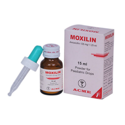 Moxilin [125 mg/1.25 ml] Pediatric Drops-15 ml bottle