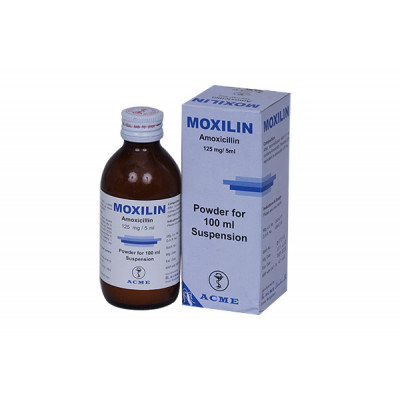 Moxilin 125 mg/5 ml Powder For Suspension-100 ml bottle