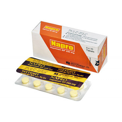 Napro 250 mg Tablet-10's strip