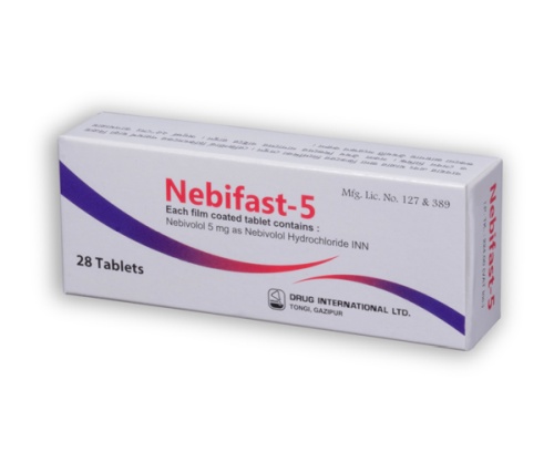 Nebifast 5 mg Tablet-14's Strip