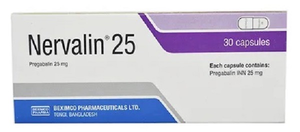 Nervalin 25 mg Capsule-10's Strip