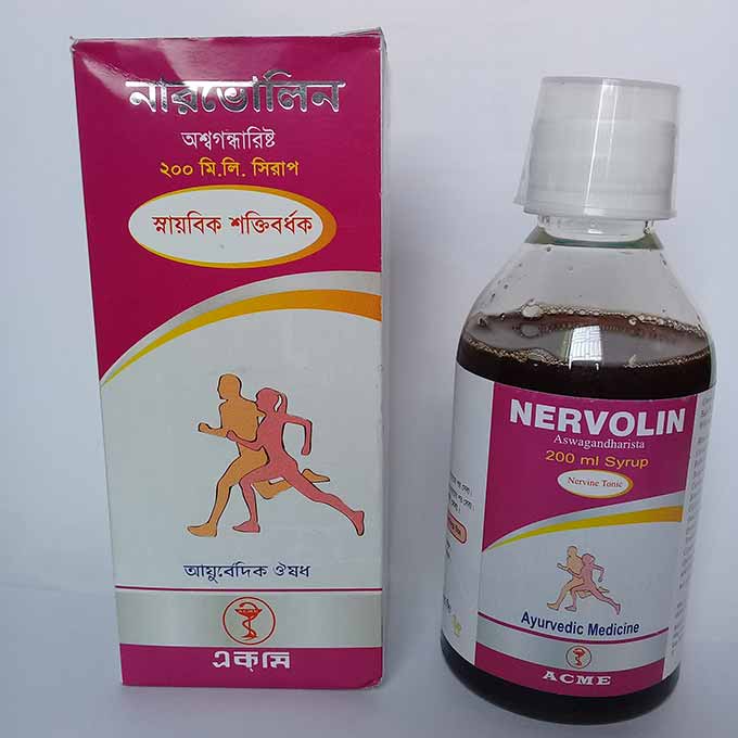 Nervolin Syrup-200 ml Bottle