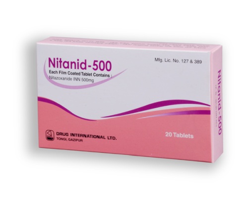 Nitanid 500 mg Tablet-20's Pack