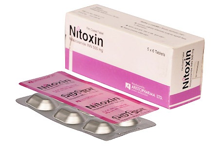 Nitoxin 500 mg Tablet-6's Strip