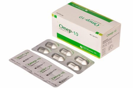 Omep 10 mg Capsule-6's Strip