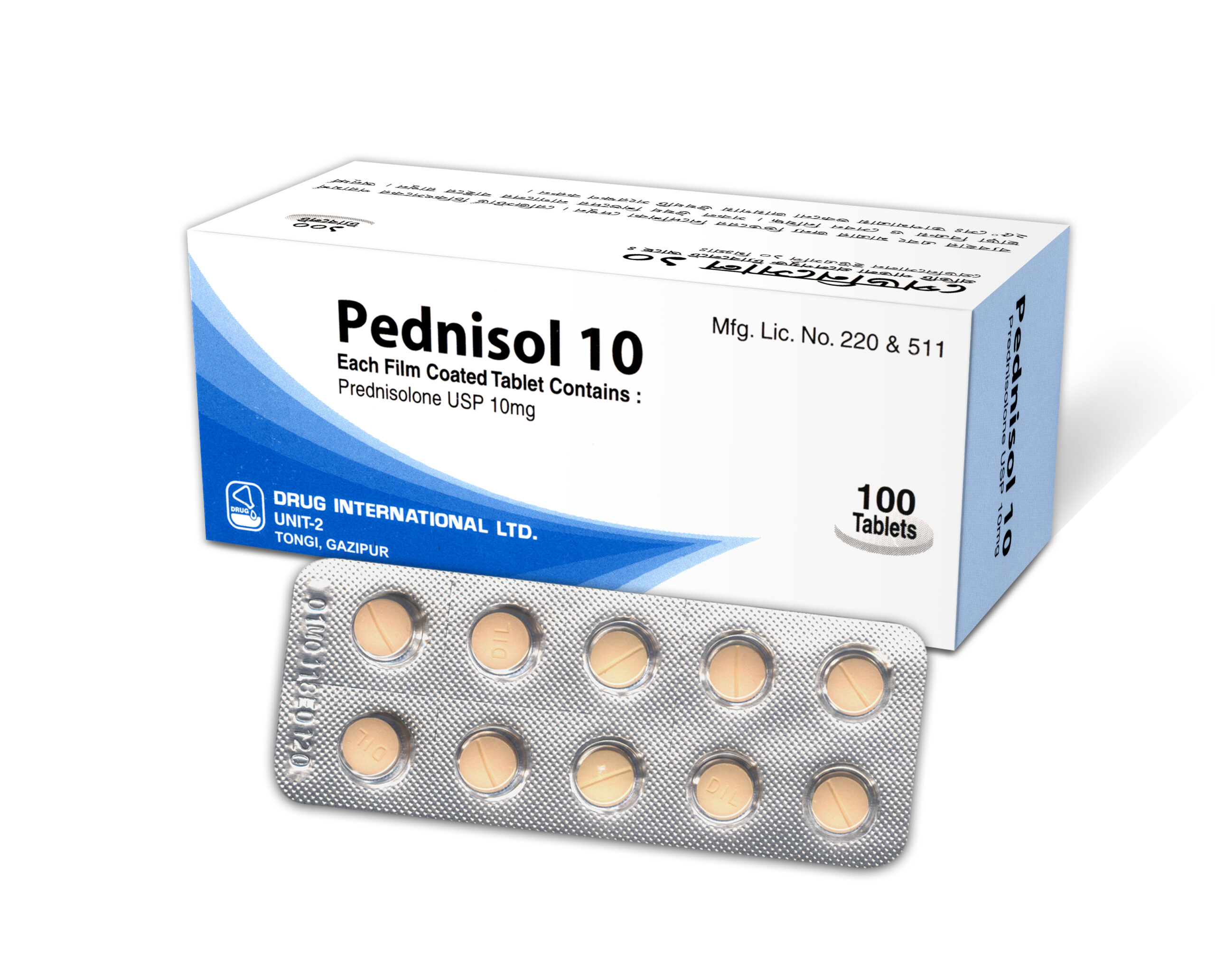 Pednisol 10 mg Tablet-10's Strip
