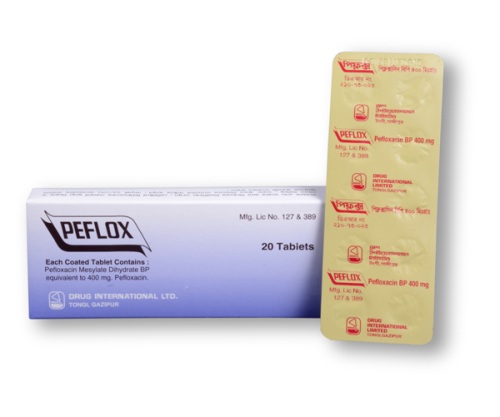 Peflox 400 mg Tablet-20's Pack