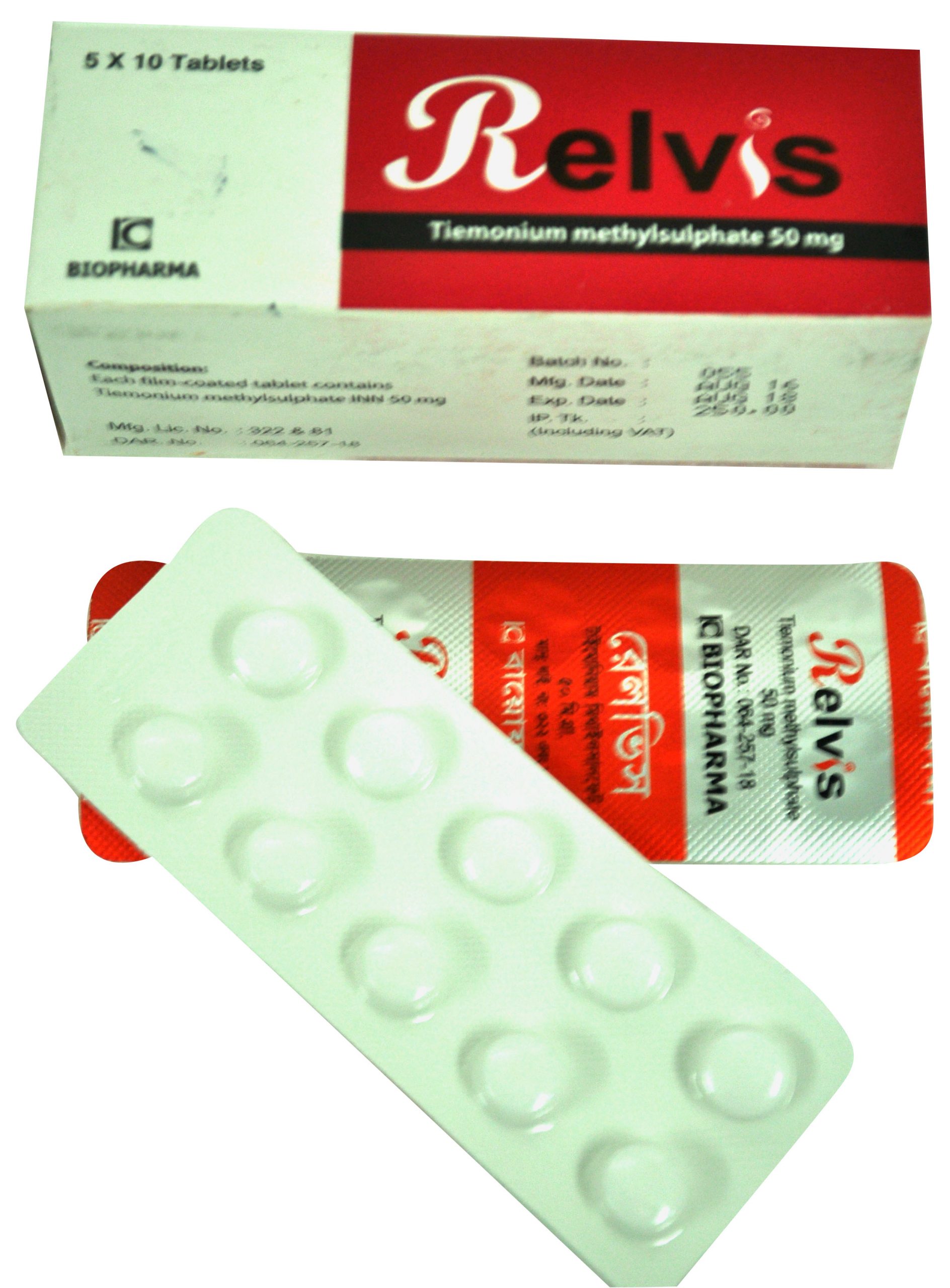 Relvis 50 mg Tablet-10's Strip