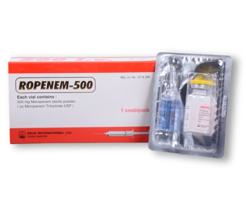 Ropenem 500 mg/vial IV Injection