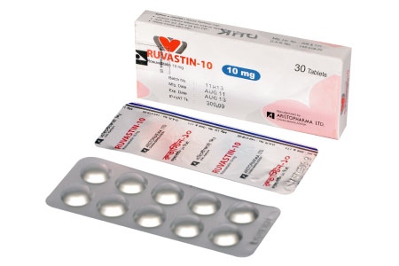 Ruvastin 10 mg Tablet-10's Strip