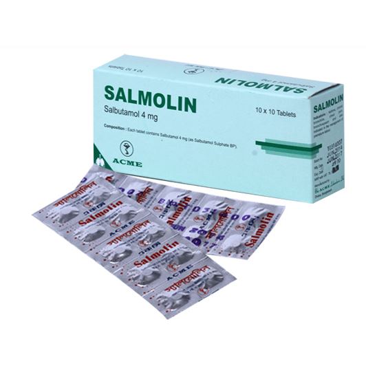 Salmolin 4 mg Tablet-100's pack