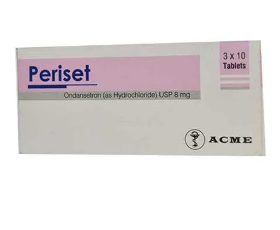 Periset 8 mg Tablet-10's strip