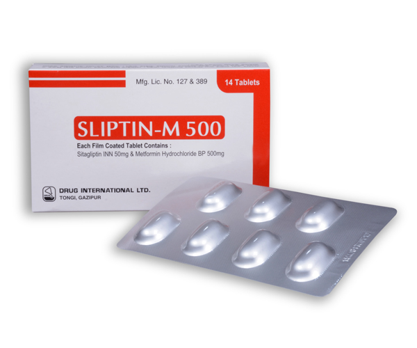 Sliptin-M 50 mg+500 mg Tablet-7's Strip