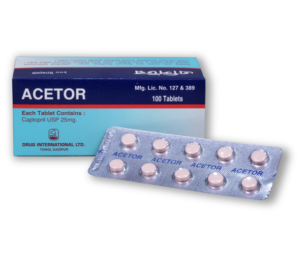 Acetor 25 mg Tablet-100's Pack