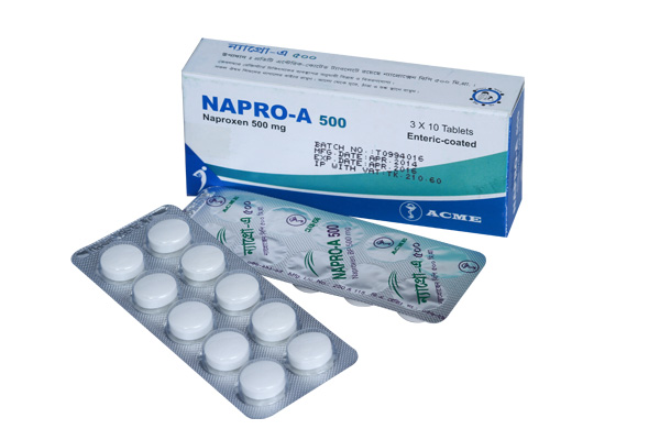 Napro-A 500 mg Tablet-10's strip