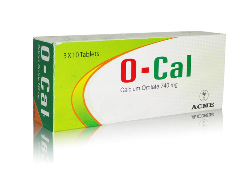 O-Cal 740 mg Tablet-10's strip