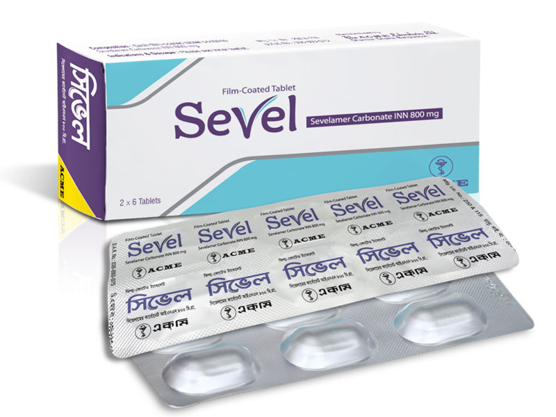 Sevel 800 mg Tablet-6's Strip