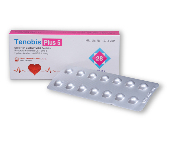 Tenobis Plus 5 mg Tablet-14's Strip