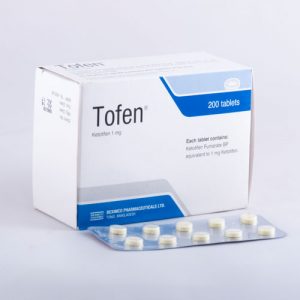 Tofen 1 mg Tablet-15's Strip