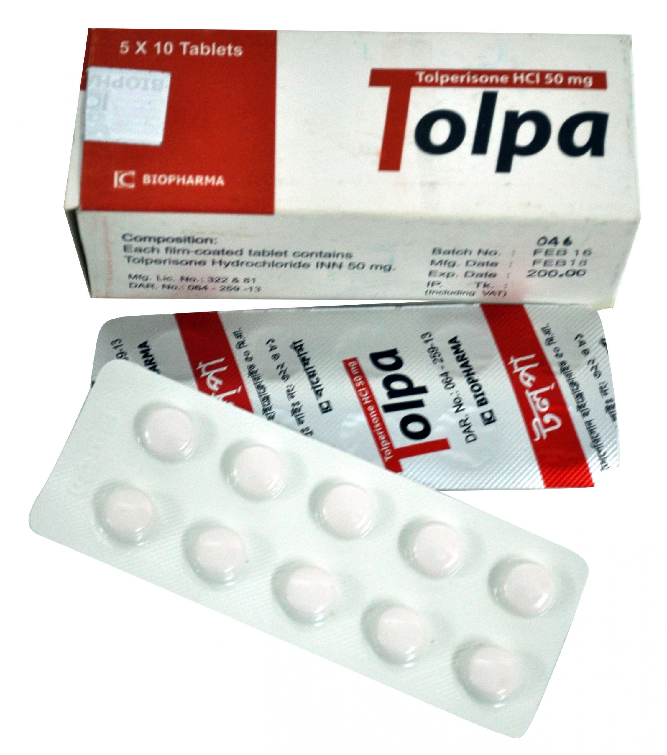 Tolpa 50 mg Tablet-10's Strip