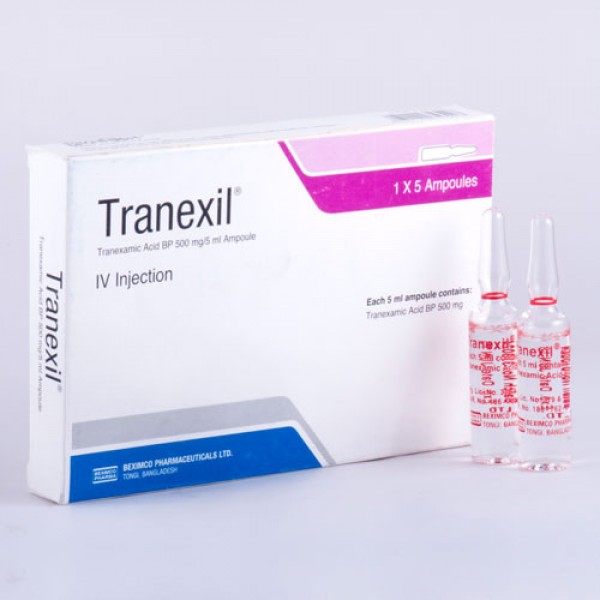 Tranexil 500 mg/5 ml IM/IV Injection-5's Pack
