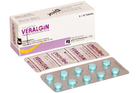 Veralgin 50 mg Tablet-10's Strip