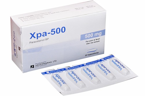 Xpa 500 mg Suppository-20's Pack