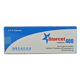 Starcef 400 mg Capsule-4's Strip