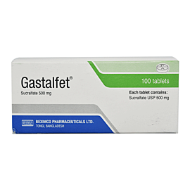 Gastalfet 500 mg Tablet-10's Strip