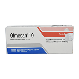 Olmesan 10 mg Tablet-10's Strip