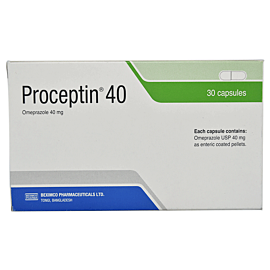 Proceptin 40 mg Capsule-10's Strip