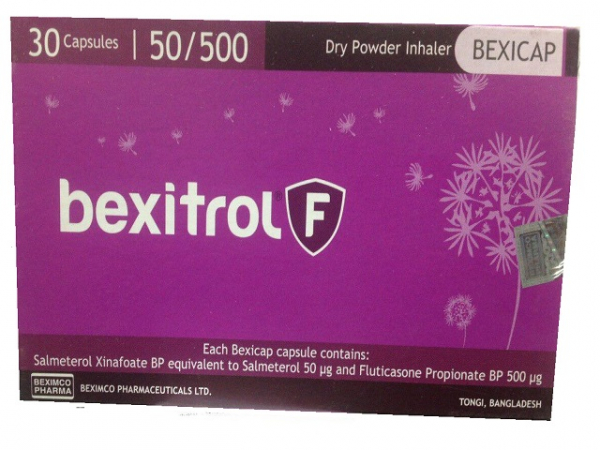 Bexitrol F 50/500 Bexicap Capsule-10?s Strip