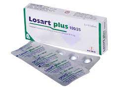 Losart [100 mg +25 mg] Tablet-10's strip