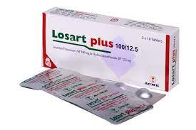 Losart [100 mg +12.5 mg] Tablet-10's strip