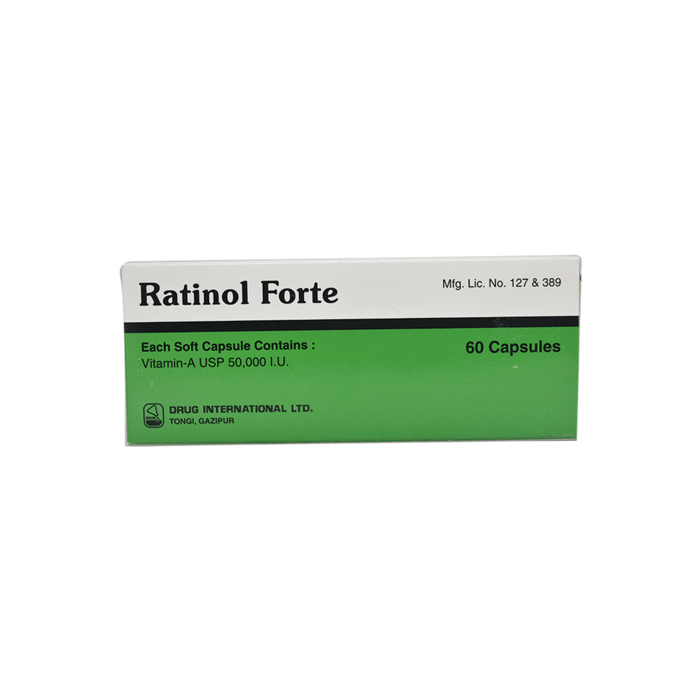 Ratinol Forte 50000 IU Capsule-10's Strip