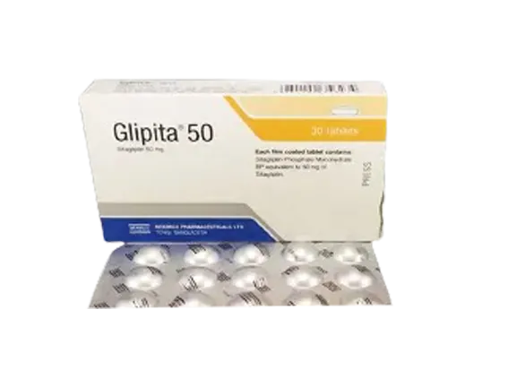 Glipita 50 mg Tablet-15's Strip