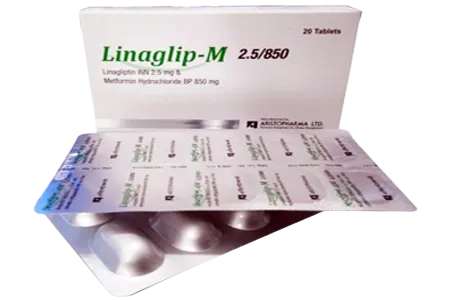 Linaglip-M 850 mg Tablet-10's Strip