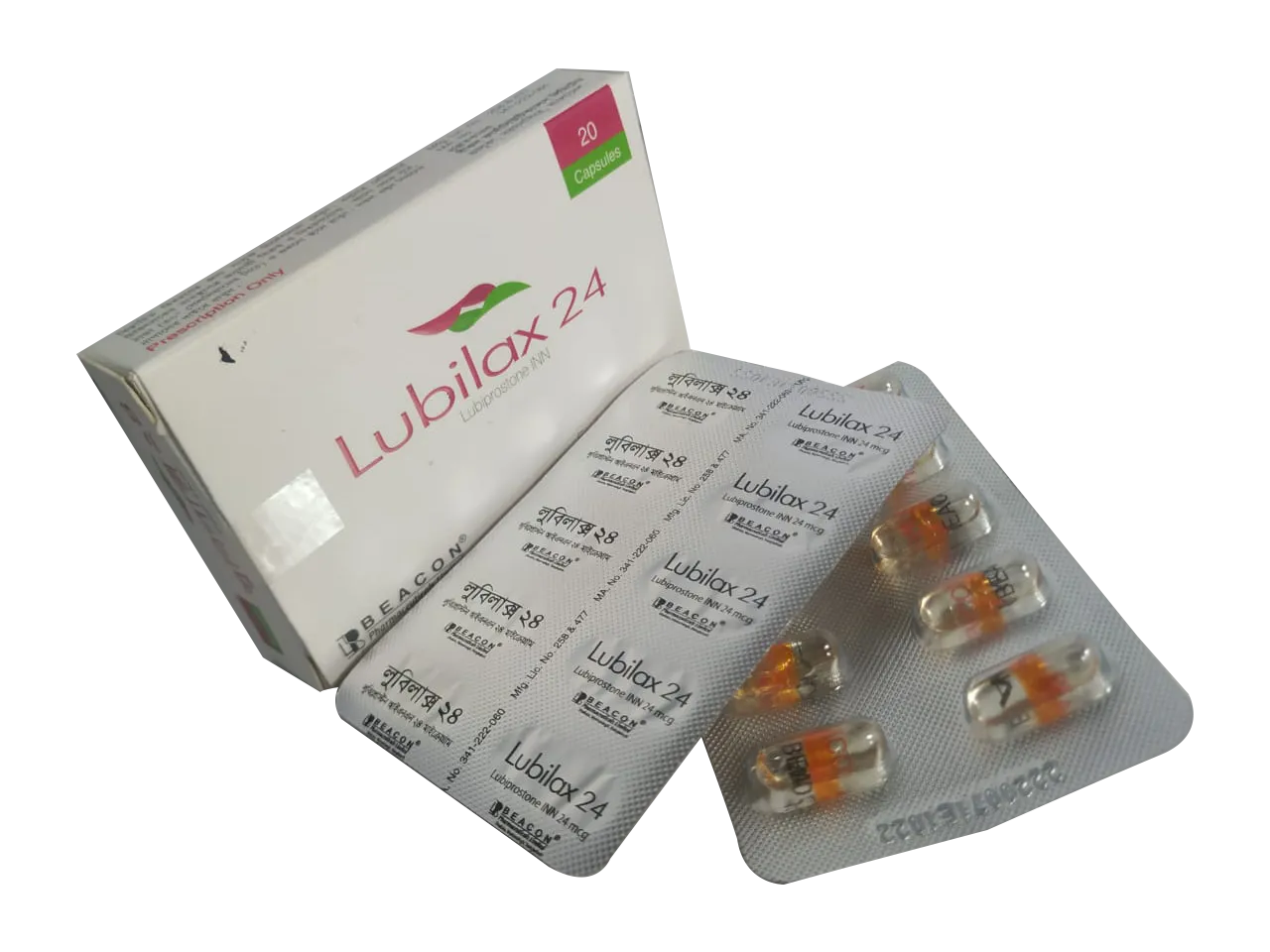 Lubilax 24 mcg Capsule-10's Strip