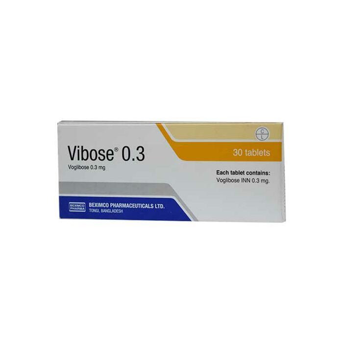 Vibose 0.3 mg Tablet-10's Strip