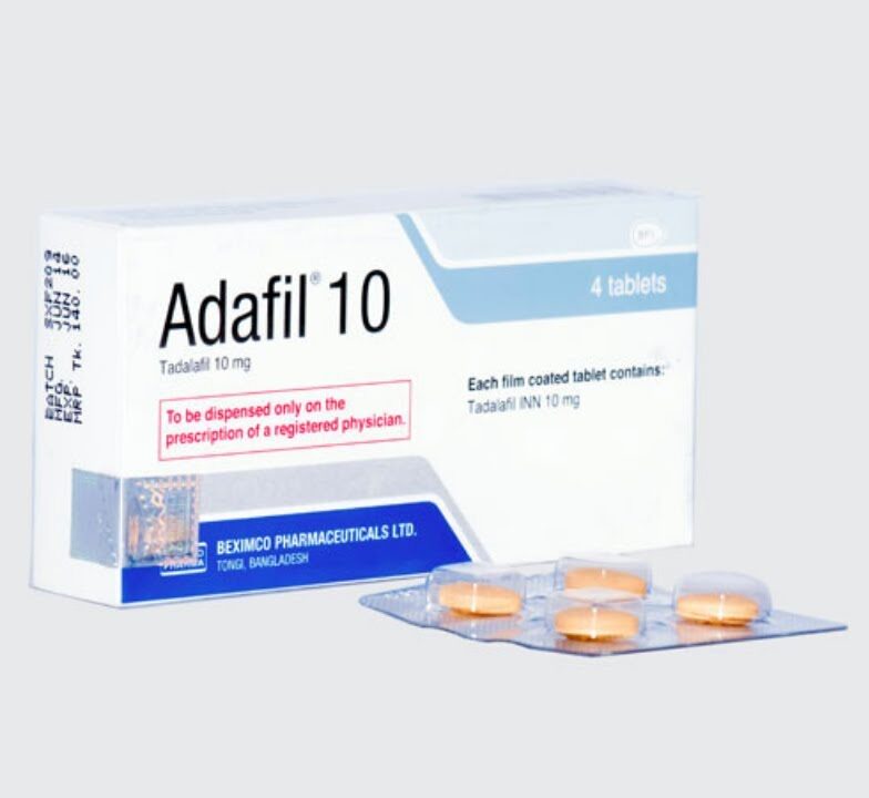 Adafil 10 mg Tablet-4's Pack