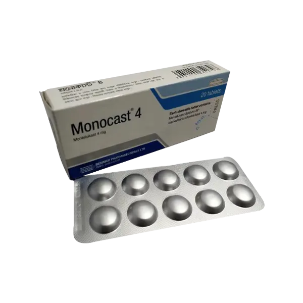 Monocast 4 mg Tablet-20's Pack