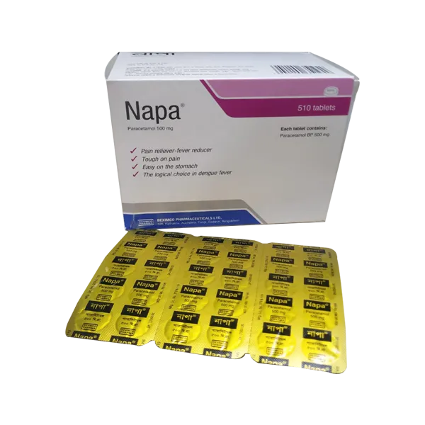 Napa 500 mg Tablet-10's Strip