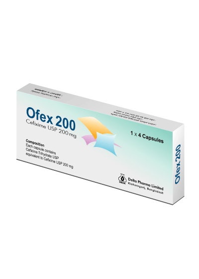 Ofex 200 mg Capsule-6's Strip