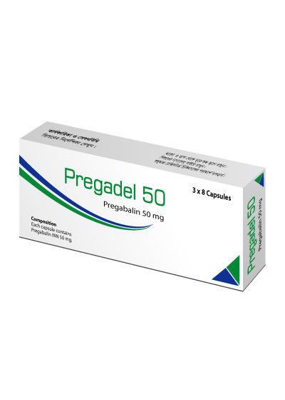 Pregadel 50 mg Capsule-24's Pack