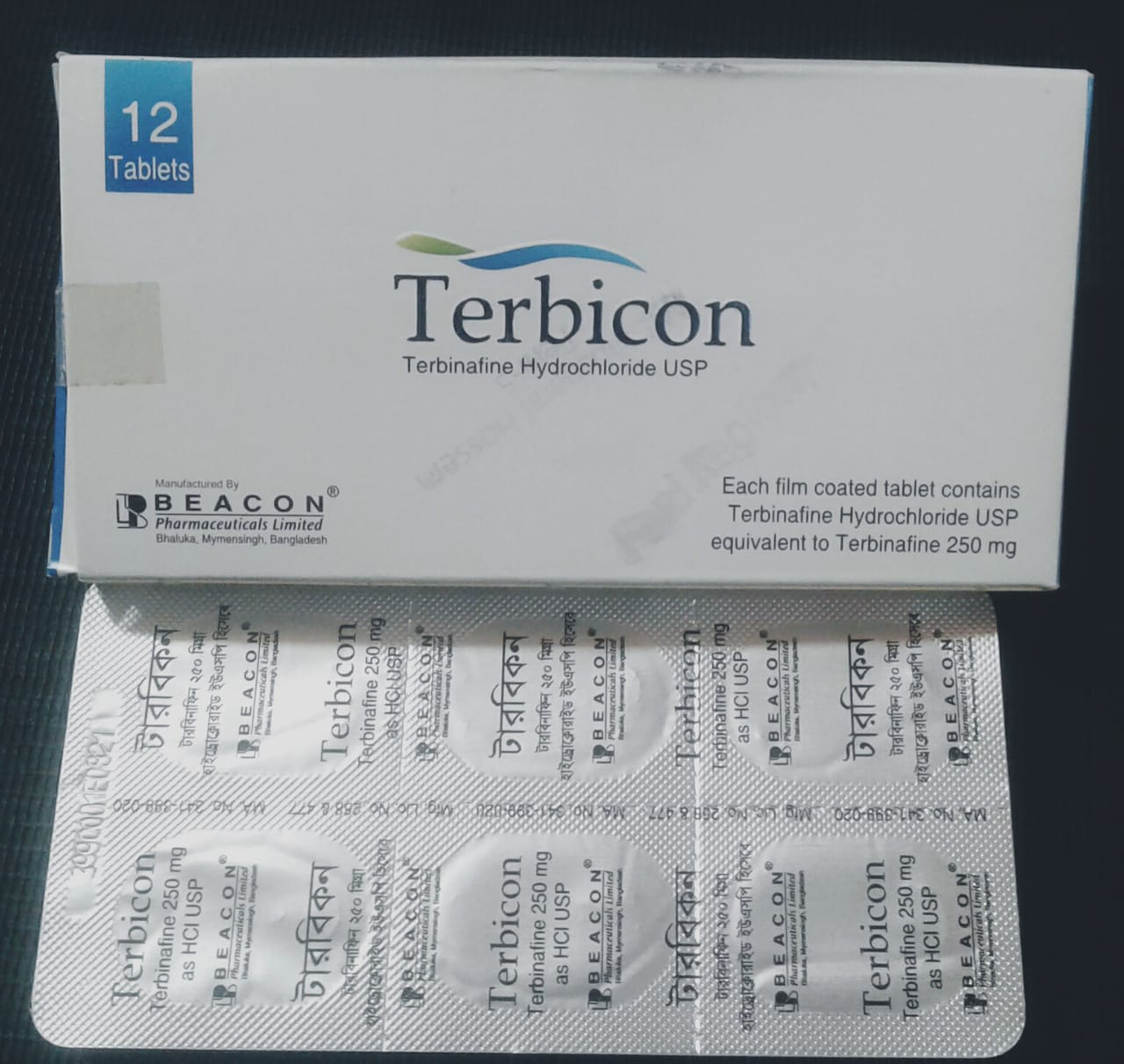 Terbicon 250 mg Tablet-6's Strip