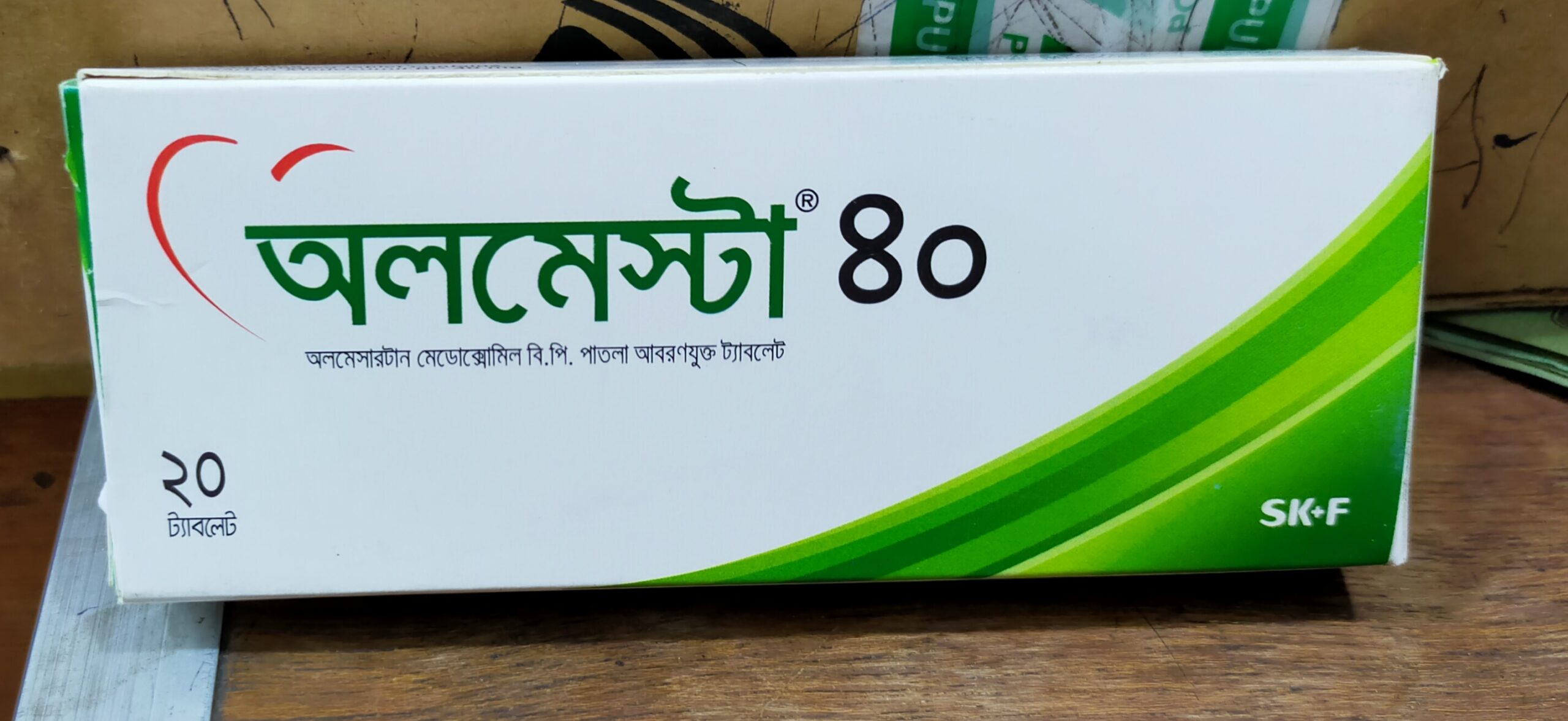 Olmesta 40 mg Tablet-10's Strip