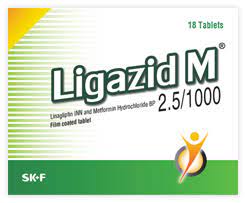 Ligazid M 2.5 mg+1000 mg Tablet-6's Strip