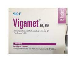 Vigamet 850 mg Tablet-6's Strip