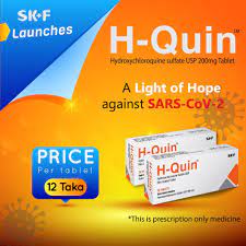 H-Quin 200 mg Tablet-10's Strip